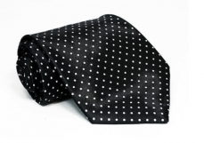 Pánská kravata Cavaldi Walatah, černá