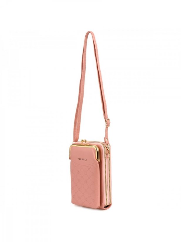 Dámská crossbody kabelka/peněženka Versoli, Reskob, růžová