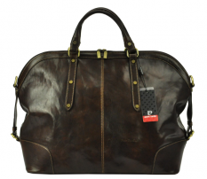 Pánska kožená cestovná taška Pierre Cardin, Zaharo, hneda