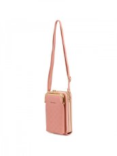 Dámská crossbody kabelka/peněženka Versoli, Reskob, růžová