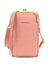Dámská crossbody kabelka/peněženka Versoli, Reskob, růžová