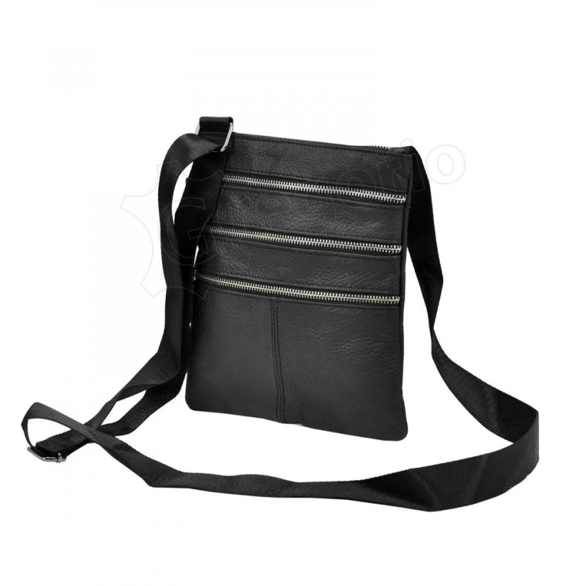 Pánská kožená crossbody taška Giorgio Stagman, hnědá