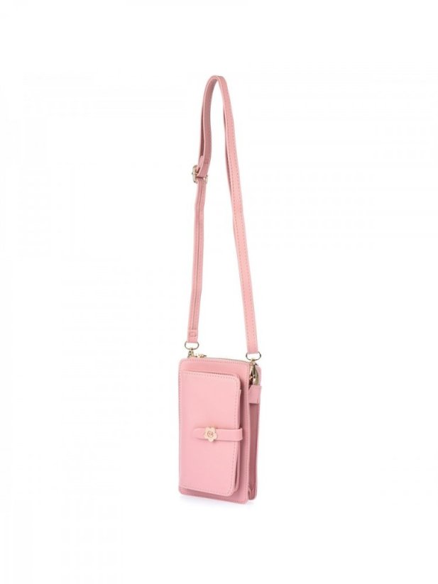 Dámská crossbody kabelka/peněženka Versoli, Excluso, tmavě růžová