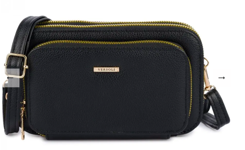 Dámska crossbody kabelka Versoli Setta, čierna