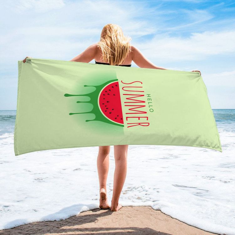 Plážový uterák Summer, zelený