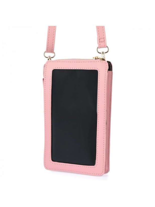 Dámská crossbody kabelka/peněženka Versoli, Excluso, tmavě růžová