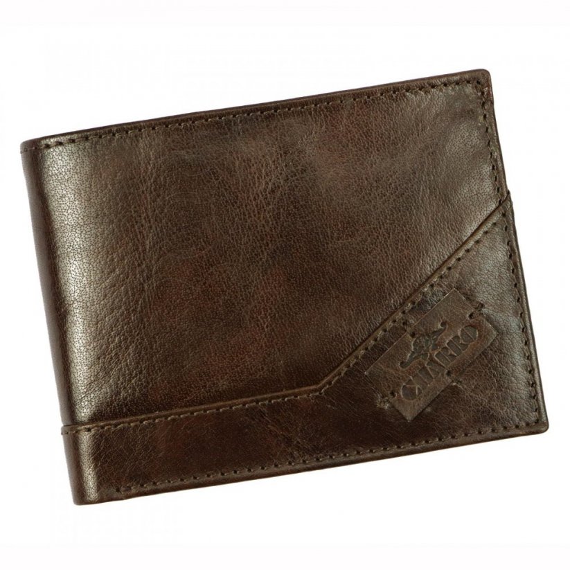 Pánská kožená peněženka Charro, Genzano, hnědá