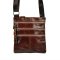 Pánská kožená crossbody taška Giorgio Stagman, hnědá