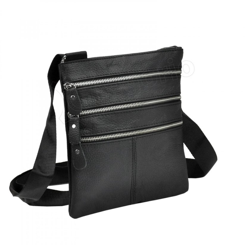 Pánská kožená crossbody taška Giorgio Stagman, hnědá