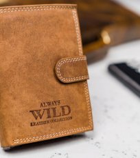 Pánska kožená peňaženka  Always Wild Bogy II, hneda