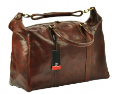 Pánska kožená cestovná taška Pierre Cardin, Centucky, hneda
