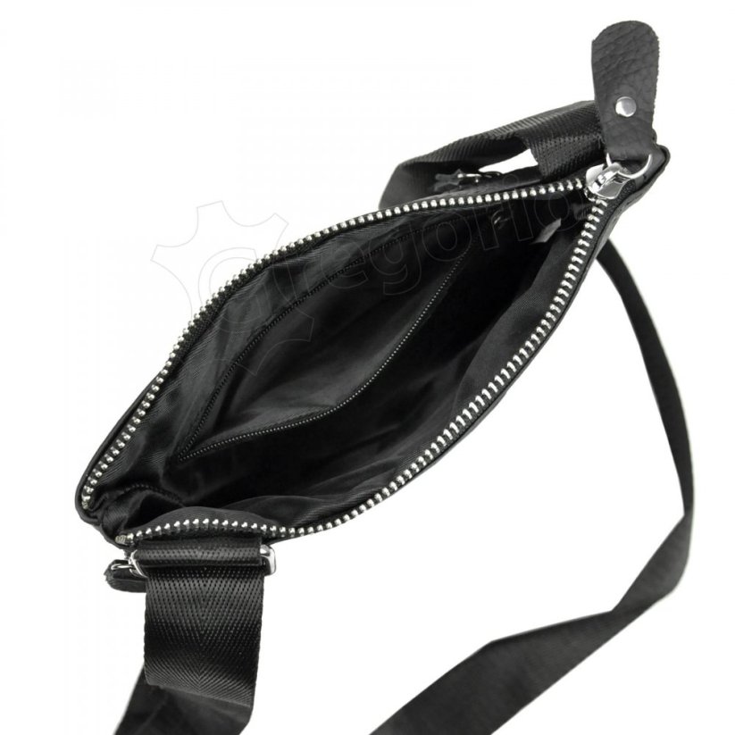Pánská kožená crossbody taška Giorgio Stagman, hnědá