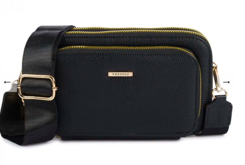 Dámska crossbody kabelka Versoli Setta, čierna