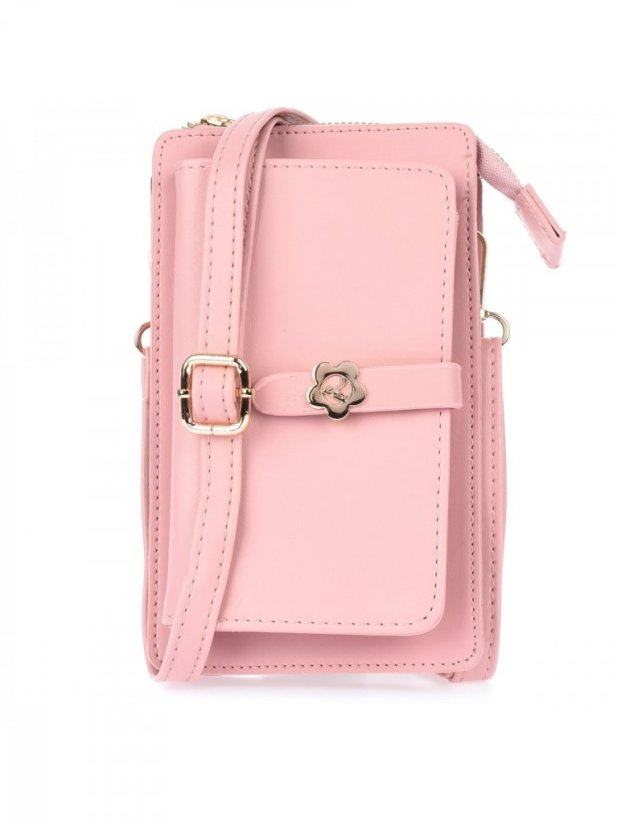 Dámská crossbody kabelka/peněženka Versoli, Excluso, tmavě růžová