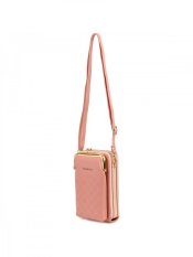 Dámská crossbody kabelka/peněženka Versoli, Reskob, růžová