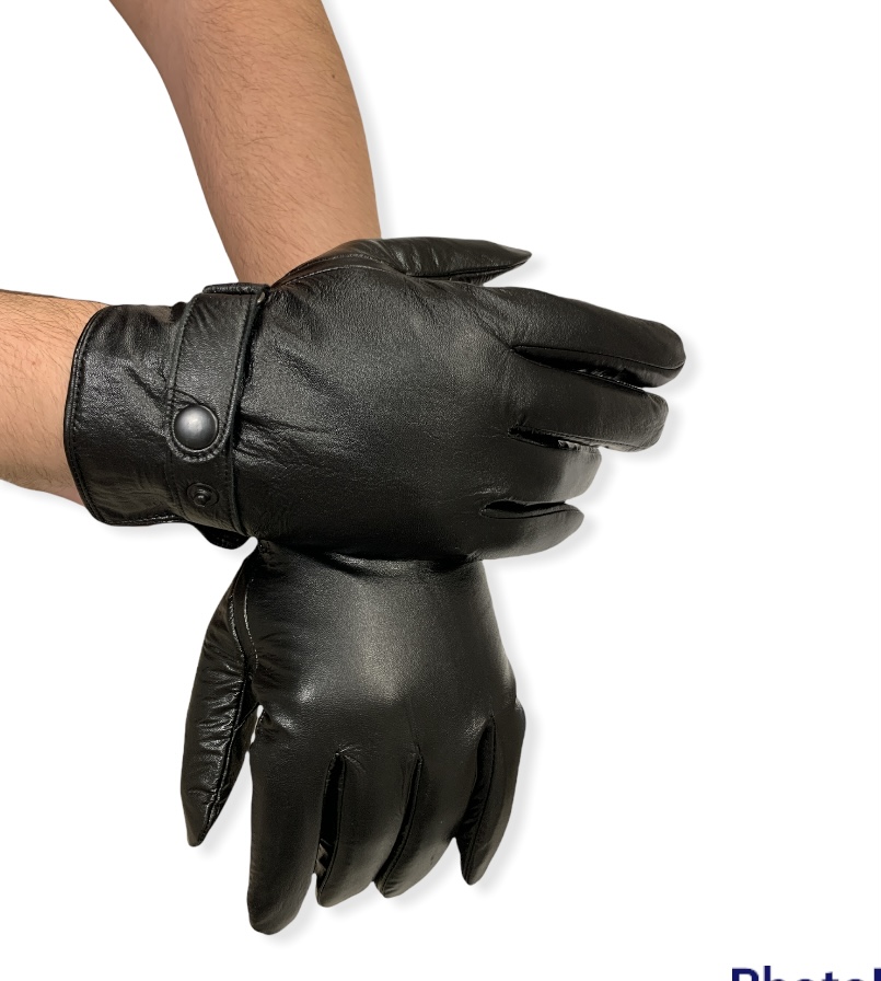 Pánske kožené rukavice Echt, Elegant, čierne